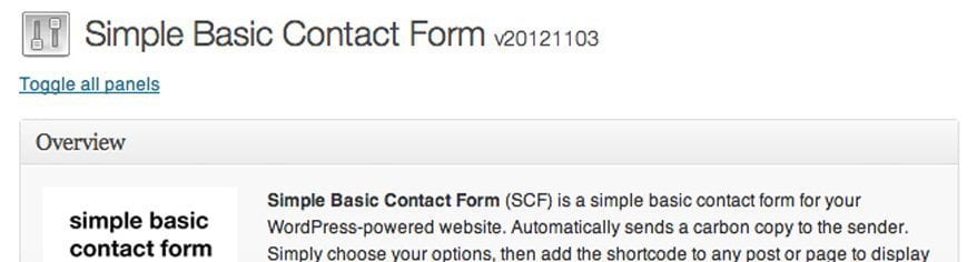 Simple Basic Contact Form - 5 best wordpress plugins