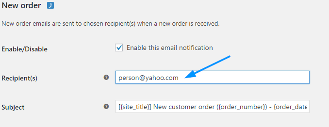 Change e-mail address