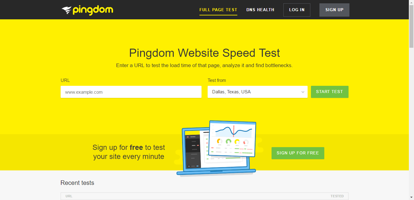 WordPress speed test tool