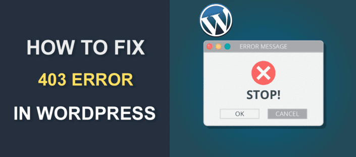 How to Fix 403 Error in WordPress