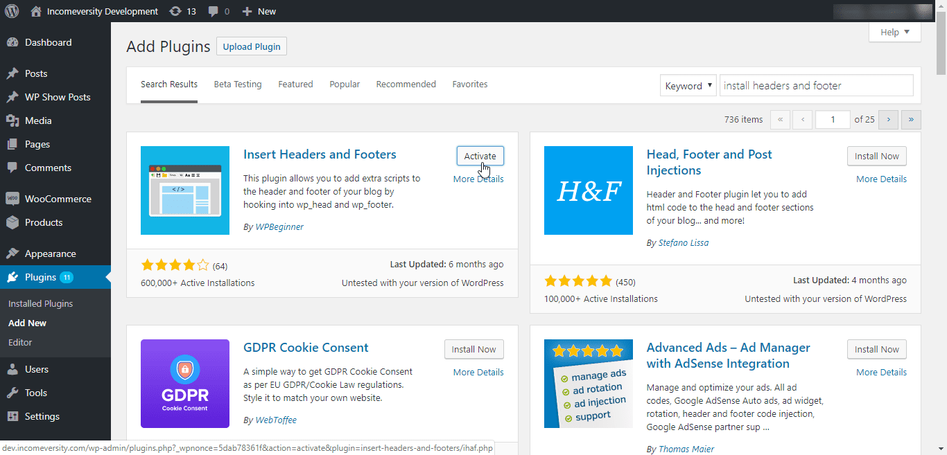 headers plugin - the site ahead contains malware