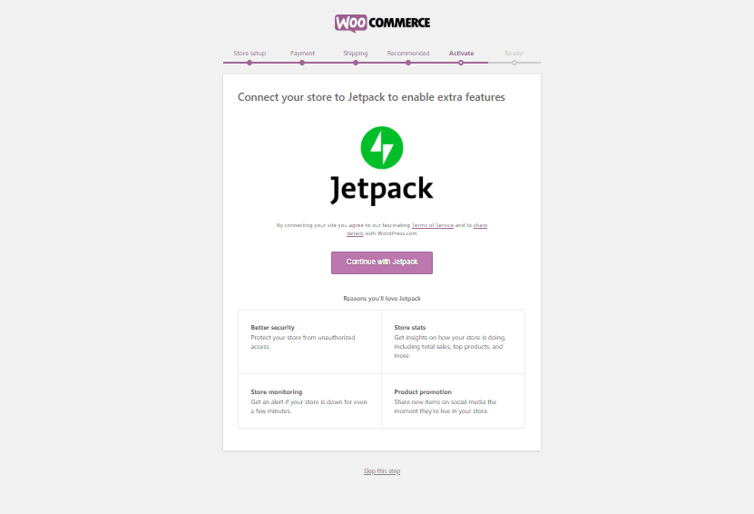 Jetpack option