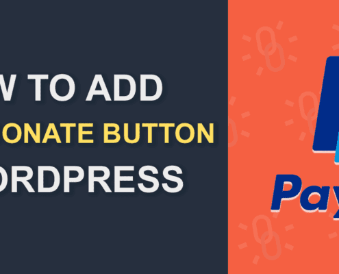 How to Add PayPal donate button in WordPress