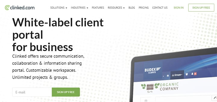 Clinked WordPress file sharing portal