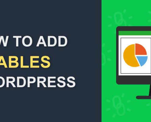 How to Add Tables in WordPress