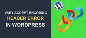 Vary Accept encoding Header Error