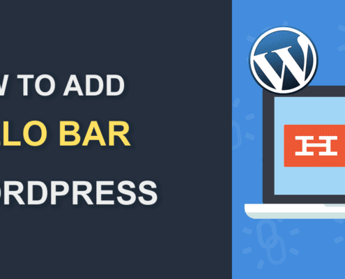 WordPress Hello Bar