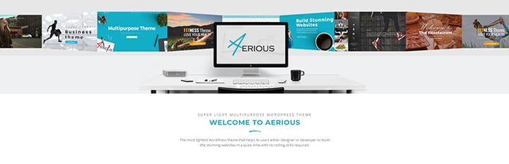 Aerius fast loading WordPress theme