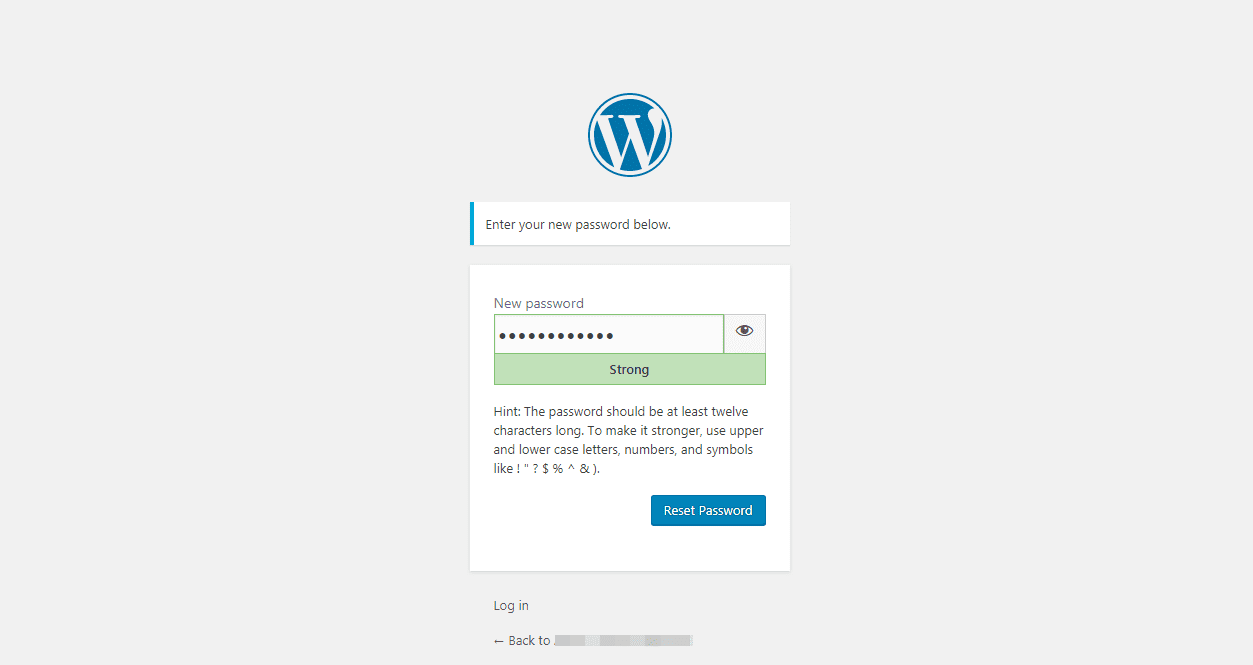 Change WordPress password via email