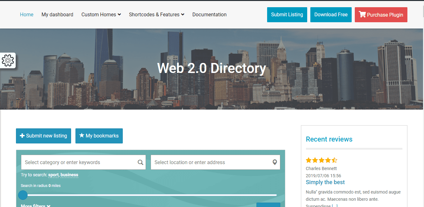web 2.0 directory plugin demo
