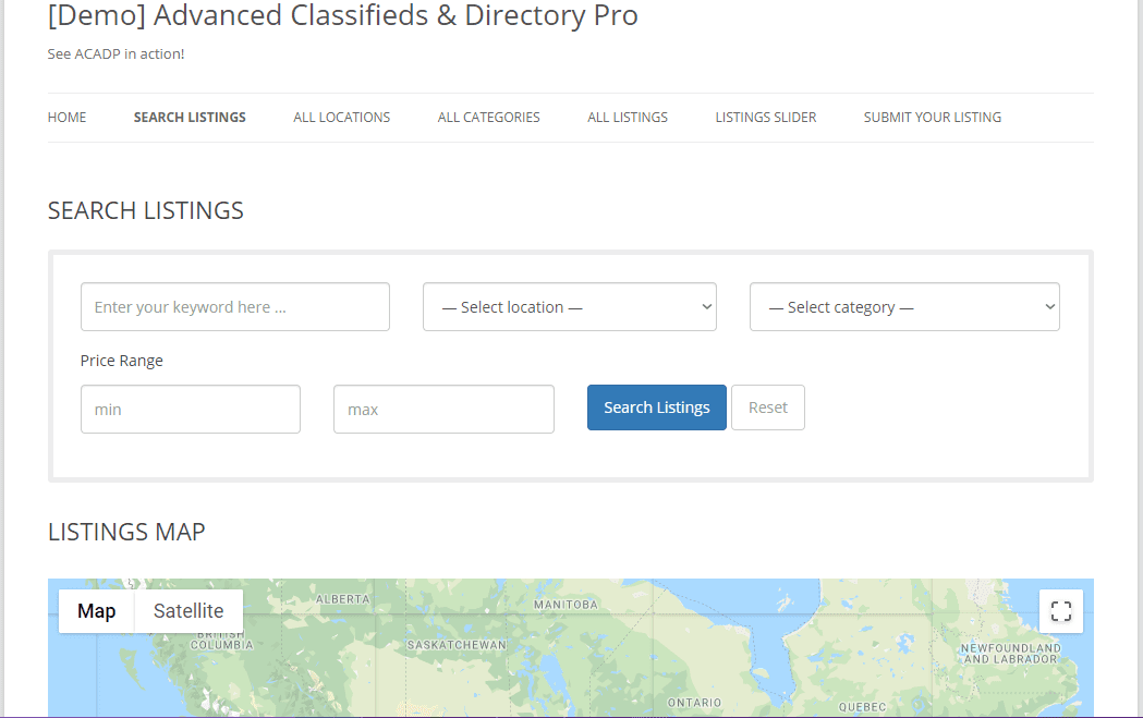 advanced classified and directory pro
