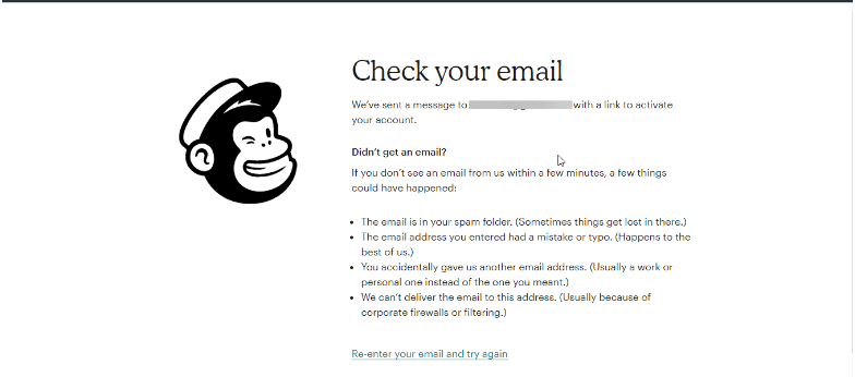 Creating MailChimp Account