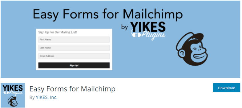 Easy forms for MailChimp