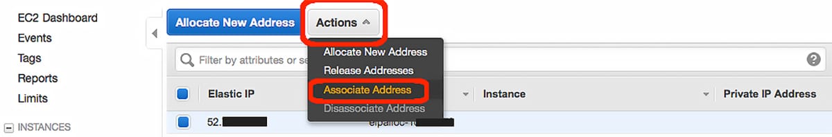 How to open Associate Address page