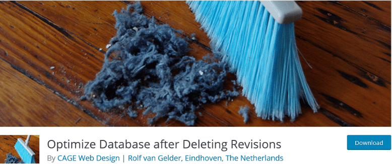 Optimize database after deleting revisions
