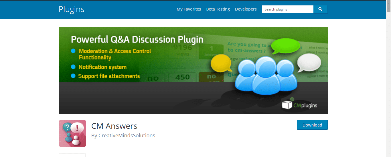 CM Answers Forum Plugin