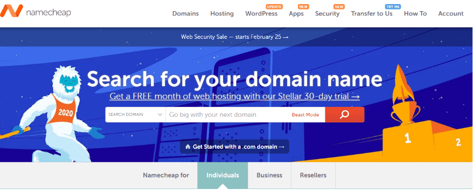 NameCheap WordPress hosting