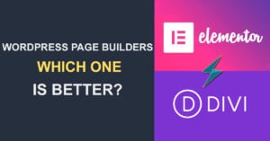 Elementor vs Divi WordPress page builders