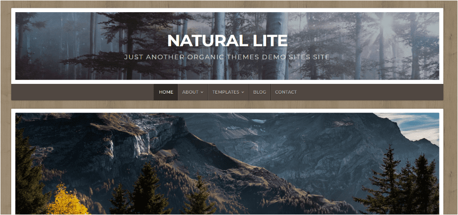 Natural Lite WordPress theme