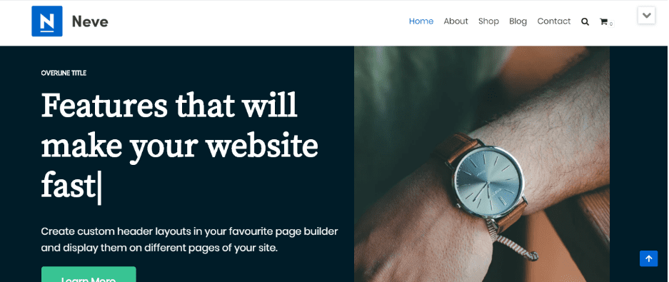 Neve WordPress blog theme