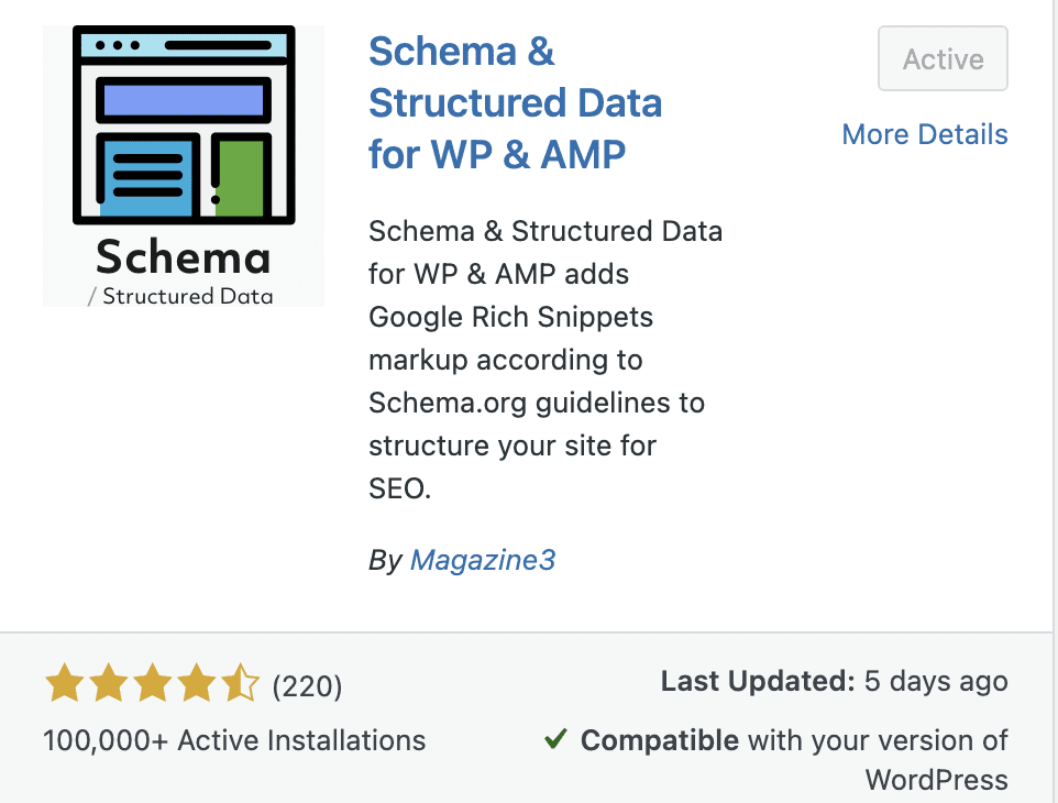 Schema and structured data plugin