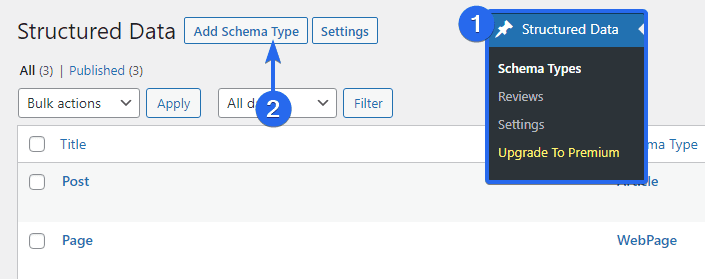 Add new schema markup preset