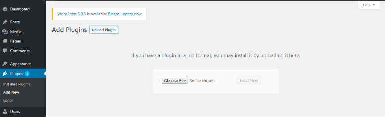 Another method of installing a plugin