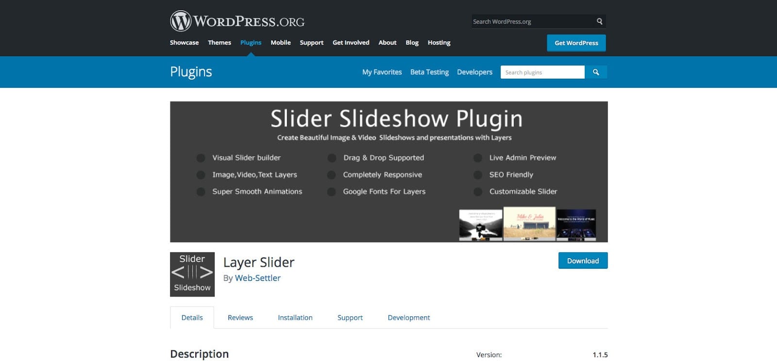 Layer Slider – WordPress plugin WordPress org