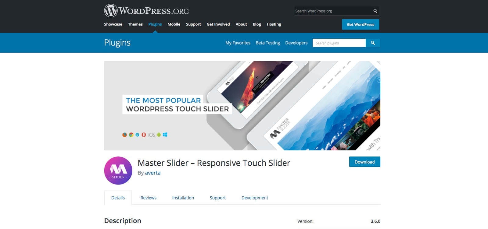Master Slider – Responsive Touch Slider – WordPress plugin WordPress org