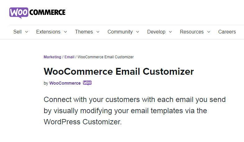 Woocommerce email customizer