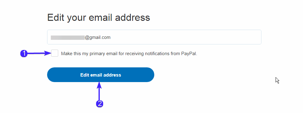 Editing your email address