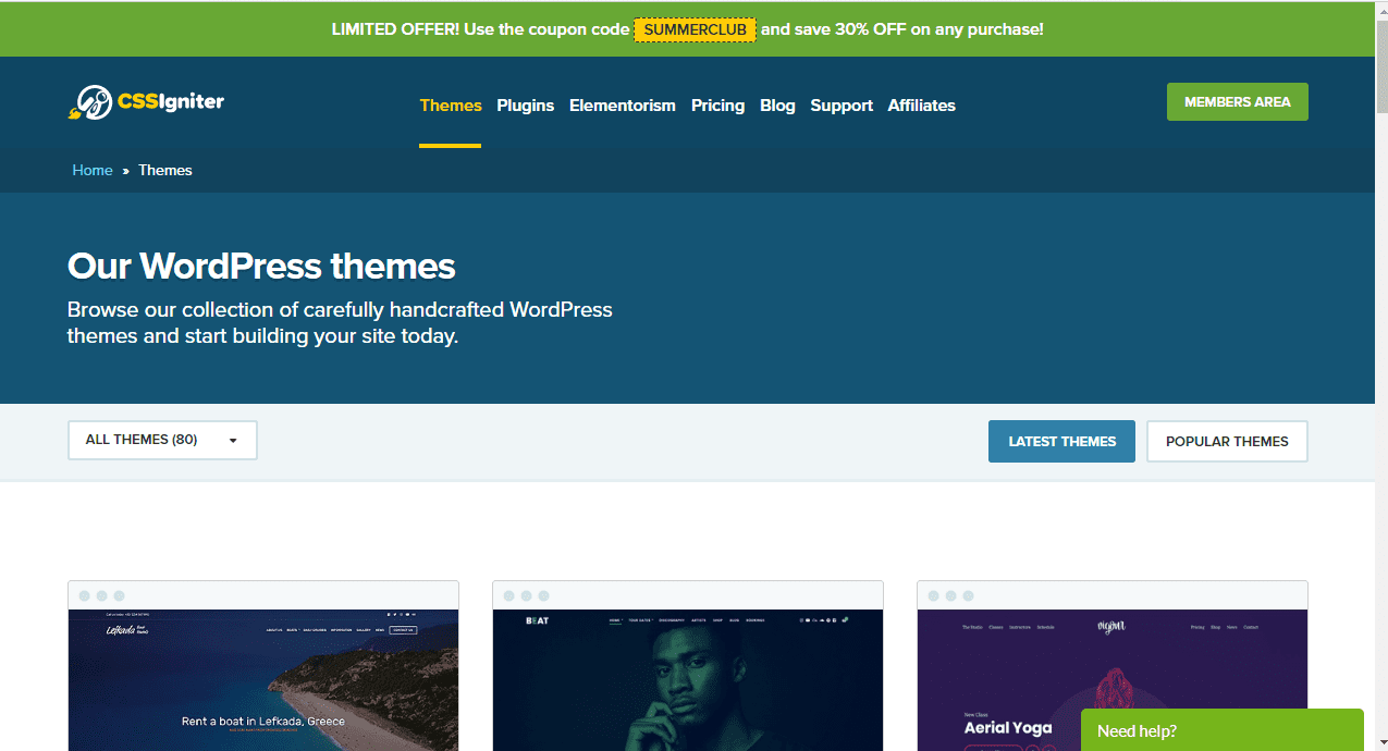 CSSIgniter - WordPress Theme Site