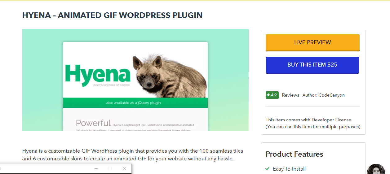 Hyena - WordPress GIF