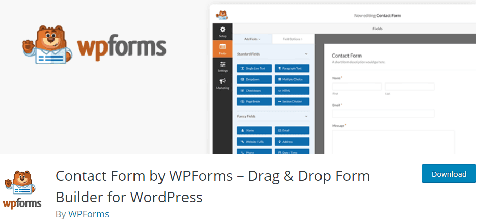 WP Forms plugin