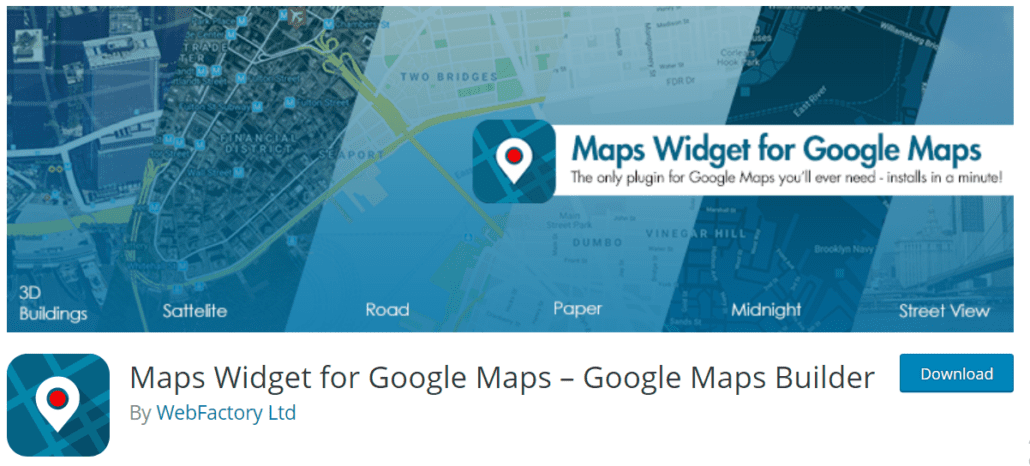 maps widget for google maps plugin