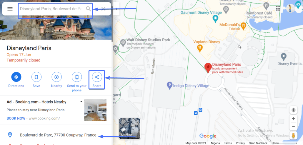 wordpress google maps - paris