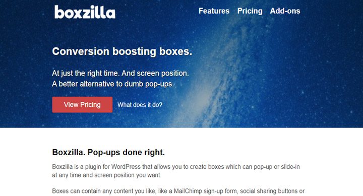 Boxzilla - wordpress call to action