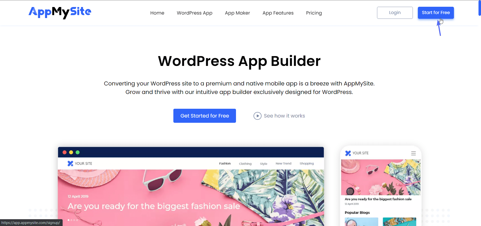 AppMySite - WordPress to app builder