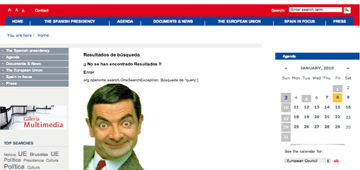 Mr Bean spanish premier