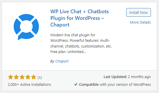WP Live Chat + Chatbot for WordPress plugin