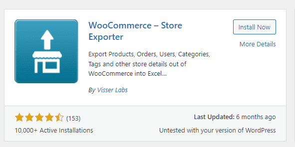 WooCommerce - Store Exporter plugin