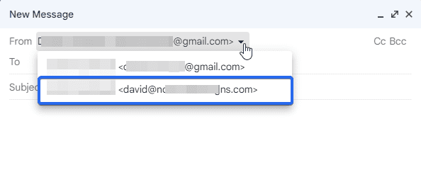 gmail domain name testing
