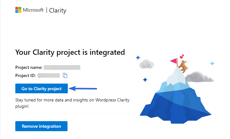 Microsoft Clarity project ID