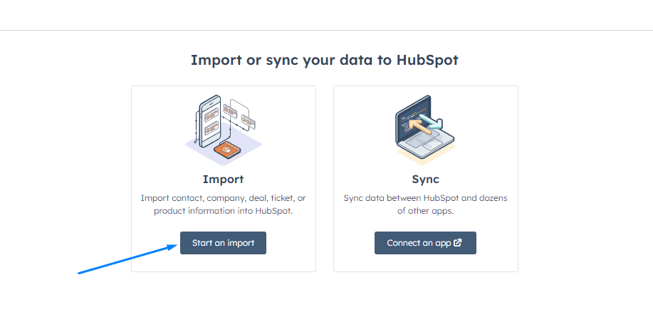 Import data to HubSpot account