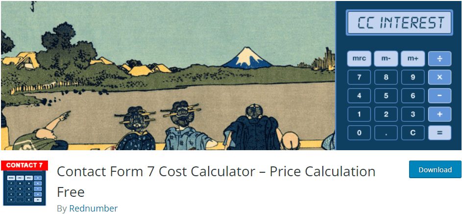 Contact Form 7 Cost Calculator plugin