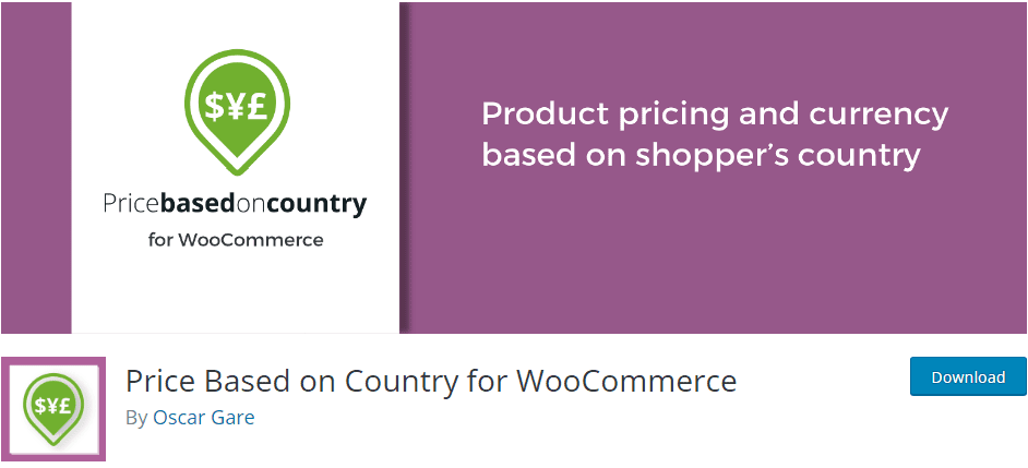Price Based on Country for WooCommerce plugin