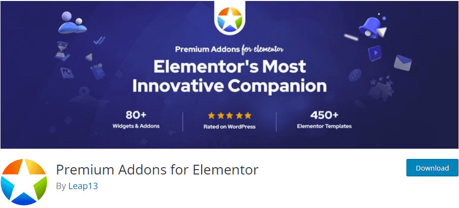 Premium Addons for Elementor plugin