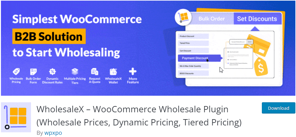 WholesaleX plugin - WooCommerce B2B