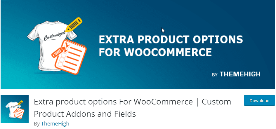 Extra Product Options for WooCommerce plugin