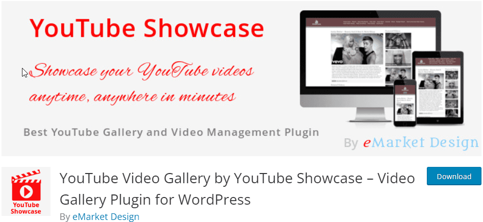 YouTube Showcase plugin
